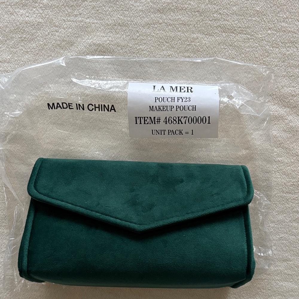 La Mer Deep Green Cosmetic Case